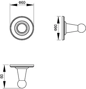 Крючок Timo Nelson бронза 160011/02 Крючок Timo Nelson бронза 160011/02, 2
