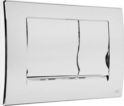 Клавиша смыва для унитаза OLI Ria 640584 хром глянцевый Клавиша смыва для унитаза OLI Ria 640584 хром глянцевый