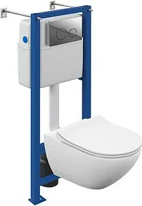 Комплект 6 в 1 Cersanit Street Fusion Vortex DPL EO slim/Vector/Twins 64578 с кнопкой Twins хром глянцевый Комплект 6 в 1 Cersanit Street Fusion Vortex DPL EO slim/Vector/Twins 64578 с кнопкой Twins хром глянцевый, 1