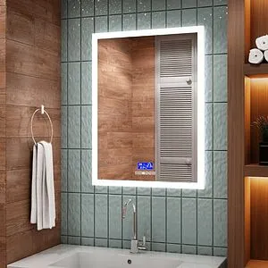 Зеркало с подсветкой Continent Sevilla Led 60x80 с музыкальным блоком, с подогревом белый ЗЛП178, 5