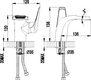Смеситель для раковины Lemark Poseidon хром LM4246C Смеситель для раковины Lemark Poseidon хром LM4246C, 2