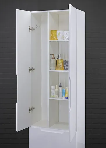 Шкаф-пенал напольный Домино Optima 60 белый DO1908P