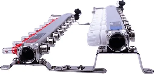 Группа коллекторная с расходомерами 8 отводов 1&quot;в/в x ¾&quot;ек FDV S1103C-2/8