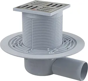 Трап горизонтальный Set AlcaPlast 100x100мм APV101 Трап горизонтальный Set AlcaPlast 100x100мм APV101, 1