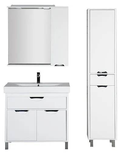 Шкаф-зеркало Aquanet Гретта 90 R белый 00179207