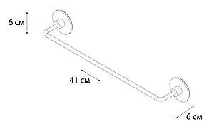 Полотенцедержатель Fixsen Round хром FX-92101, 2