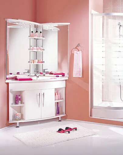 Зеркало с подсветкой Aquaton Лас-Вегас 100 R белый 1A0513K0LA01R