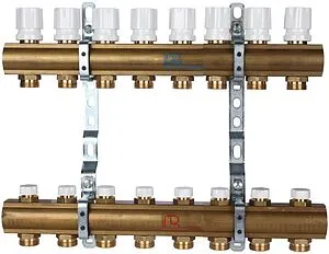 Группа коллекторная без расходомеров 8 отводов 1"в/в x ¾"ек Luxor CD 468/8 15552708 Группа коллекторная без расходомеров 8 отводов 1"в/в x ¾"ек Luxor CD 468/8 15552708, 1