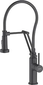 Смеситель для кухни с гибким изливом Aquatek Европа чёрный матовый AQ1388MB Смеситель для кухни с гибким изливом Aquatek Европа чёрный матовый AQ1388MB, 1