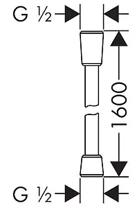 Шланг для душа Hansgrohe Isiflex 160см шлифованная бронза 28276140 Шланг для душа Hansgrohe Isiflex 160см шлифованная бронза 28276140, 2