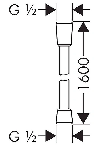 Шланг для душа Hansgrohe Isiflex 160см шлифованная бронза 28276140