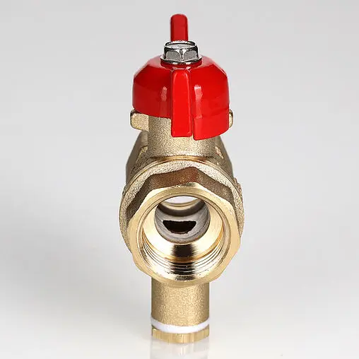 Кран шаровый для подключения датчика температуры ½&quot;в x ½&quot;в Valtec VT.128.GN.04