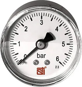 Манометр аксиальный STI 50мм 6 бар ¼&quot; МА50-14-06, 1