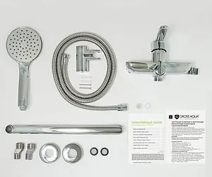 Смеситель для ванны с длинным изливом Gross Aqua Loft хром 7121298C-35F Смеситель для ванны с длинным изливом Gross Aqua Loft хром 7121298C-35F, 3