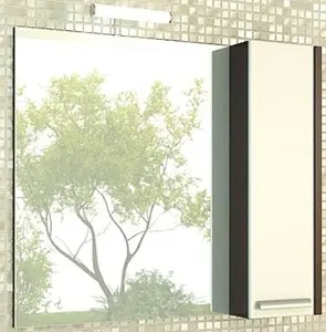 Шкаф-зеркало Comforty Барселона 90 белый/венге 00003124107CF, 1