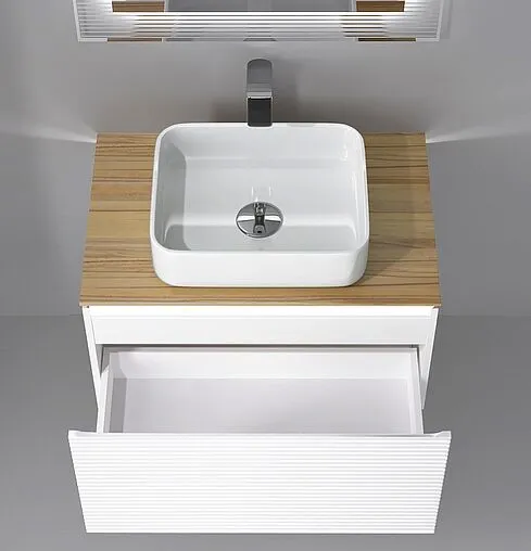 Тумба-умывальник подвесная Jorno Karat 80 белый Kar.01.80/P/W+MLN-7050H Тумба-умывальник подвесная Jorno Karat 80 белый Kar.01.80/P/W+MLN-7050H