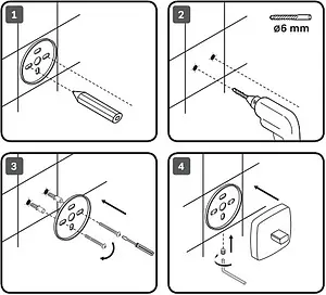 Полотенцедержатель Am.Pm Gem чёрный матовый A9032722 Полотенцедержатель Am.Pm Gem чёрный матовый A9032722, 3