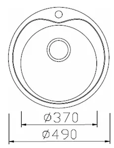 Мойка кухонная Омега нержавеющая сталь 5108О, 2