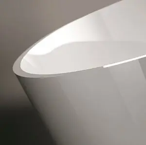 Ванна отдельностоящая из искусственного камня Treesse Alma 175x80 матовый белый V015BO, 4