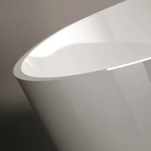 Ванна отдельностоящая из искусственного камня Treesse Alma 175x80 матовый белый V015BO