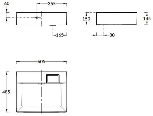 Раковина Kerama Marazzi Logica 60 белый LO.wb.60.0