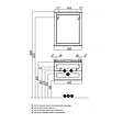 Тумба-умывальник подвесная Aquaton Леон 65 ясень чёрный 1A1870K0LBPT0