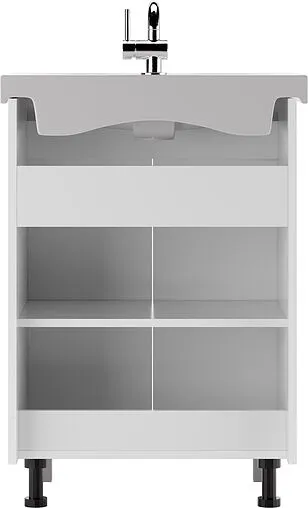 Тумба под умывальник напольный Айсберг Como 60 белый DA2502T