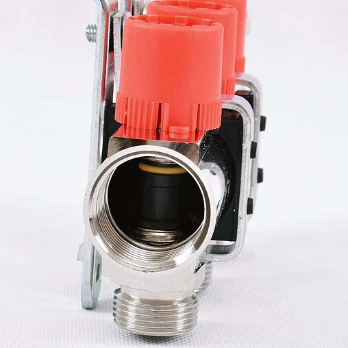 Группа коллекторная без расходомеров 3 отвода 1&quot;в/в x ¾&quot;ек Uni-fitt 441E4303