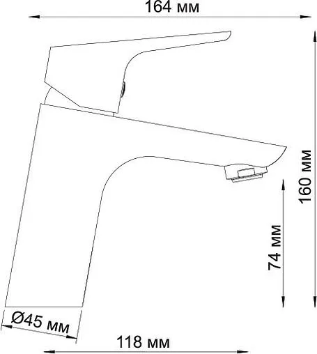 Смеситель для раковины Wasserkraft Lippe хром 4503 Смеситель для раковины Wasserkraft Lippe хром 4503