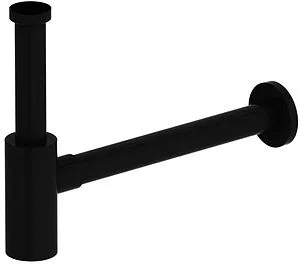 Сифон бутылочный для раковины Damixa Option чёрный матовый 210800300 Сифон бутылочный для раковины Damixa Option чёрный матовый 210800300, 1