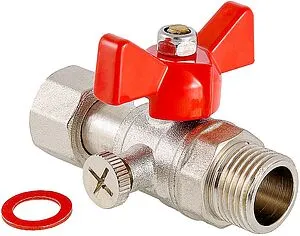 Кран для манометра трехходовой ½"н x ⅜"нг Valtec VT.806.N.0403 Кран для манометра трехходовой ½"н x ⅜"нг Valtec VT.806.N.0403, 1