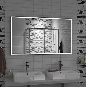 Зеркало с подсветкой Continent Sting Black Led 120x80 чёрный ЗЛП1698, 4