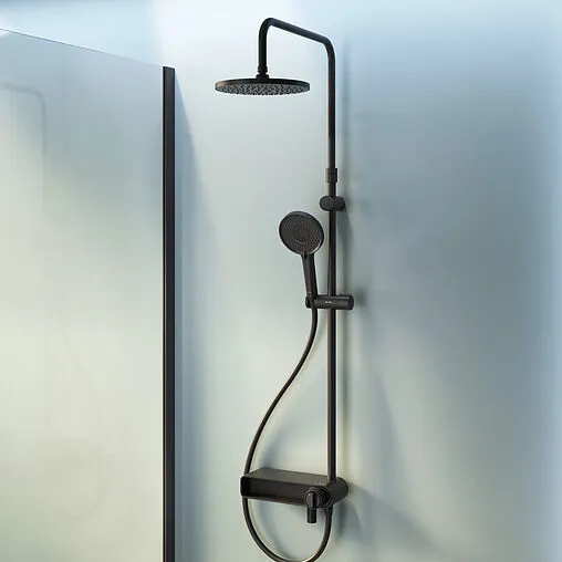 Душевая система со смесителем для ванны Am.Pm X-Joy чёрный матовый F0785A722 Душевая система со смесителем для ванны Am.Pm X-Joy чёрный матовый F0785A722