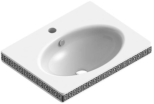 Раковина Sanita Luxe Next Greek 60 белый NXT60SLWB11