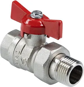 Кран шаровый с американкой ½"в x ½"н Valtec Стандарт ГОСТ Р 59553-2021 VT.127.N.04 Кран шаровый с американкой ½"в x ½"н Valtec Стандарт ГОСТ Р 59553-2021 VT.127.N.04, 1