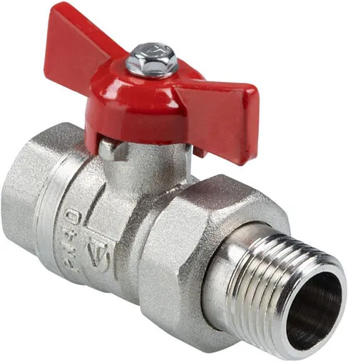 Кран шаровый с американкой ½&quot;в x ½&quot;н Valtec Стандарт ГОСТ Р 59553-2021 VT.127.N.04