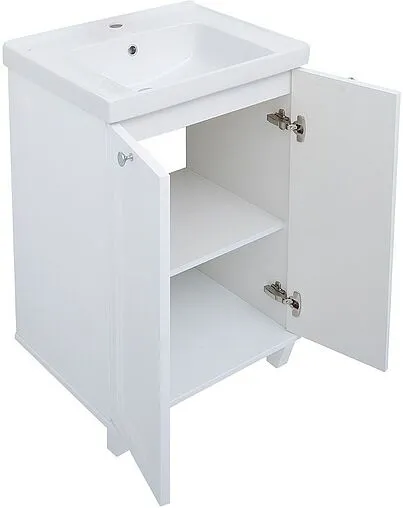 Тумба-умывальник напольная Aquanet Амели 60 белый 00261989+641587