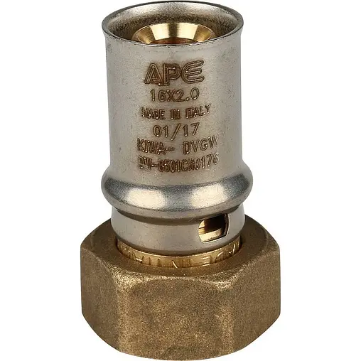 Муфта пресс с накидной гайкой 16мм x ½"нг APE 3AP185 1216