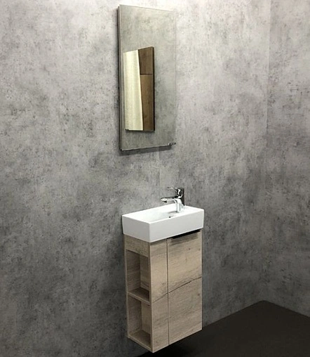 Тумба-умывальник подвесная Comforty Матэ 40 дуб дымчатый 00-00000833CF