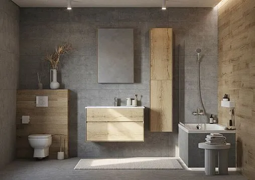 Тумба под умывальник подвесная Aquaton Либерти 100 дуб эльвезия 1A279601LYC70