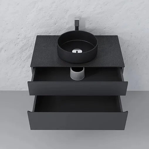 Тумба-умывальник подвесная Raval Decent 80 антрацит Dec.01.80/A/RL