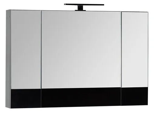 Шкаф-зеркало Aquanet Верона 100 чёрный 00175386