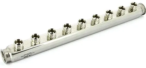 Коллектор распределительный проходной 9 отводов 1&quot;в/в x ¾&quot;ек Uni-fitt 430I4309