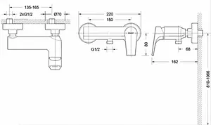 Смеситель для душа Bravat Vega хром F9119177CP-01 Смеситель для душа Bravat Vega хром F9119177CP-01, 2