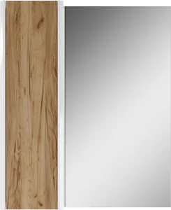 Шкаф-зеркало Домино Uno 60 дуб вотан/белый DU1512HZ, 4