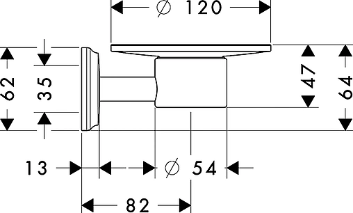 Мыльница Hansgrohe Logis Classic хром 41615000 Мыльница Hansgrohe Logis Classic хром 41615000