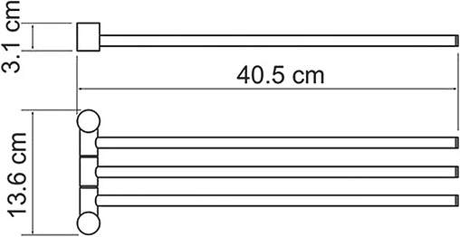 Полотенцедержатель Wasserkraft бронза 1533