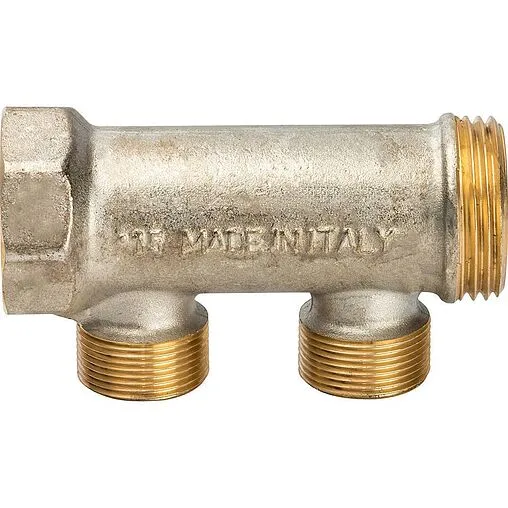 Коллектор распределительный проходной 2 отвода 1&quot;в/н x М24x19 Luxor CP 402 68523400