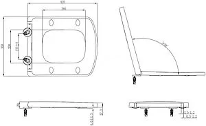 Крышка-сиденье для унитаза с микролифтом Allen Brau Liberty белый 4.33006.20 Крышка-сиденье для унитаза с микролифтом Allen Brau Liberty белый 4.33006.20, 2