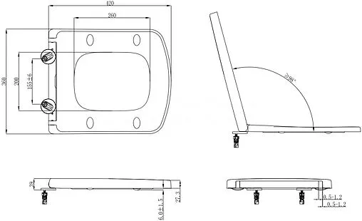 Крышка-сиденье для унитаза с микролифтом Allen Brau Liberty белый 4.33006.20